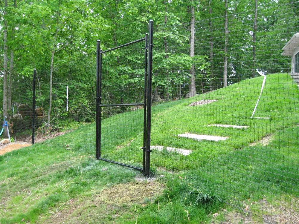 Deer fence installation